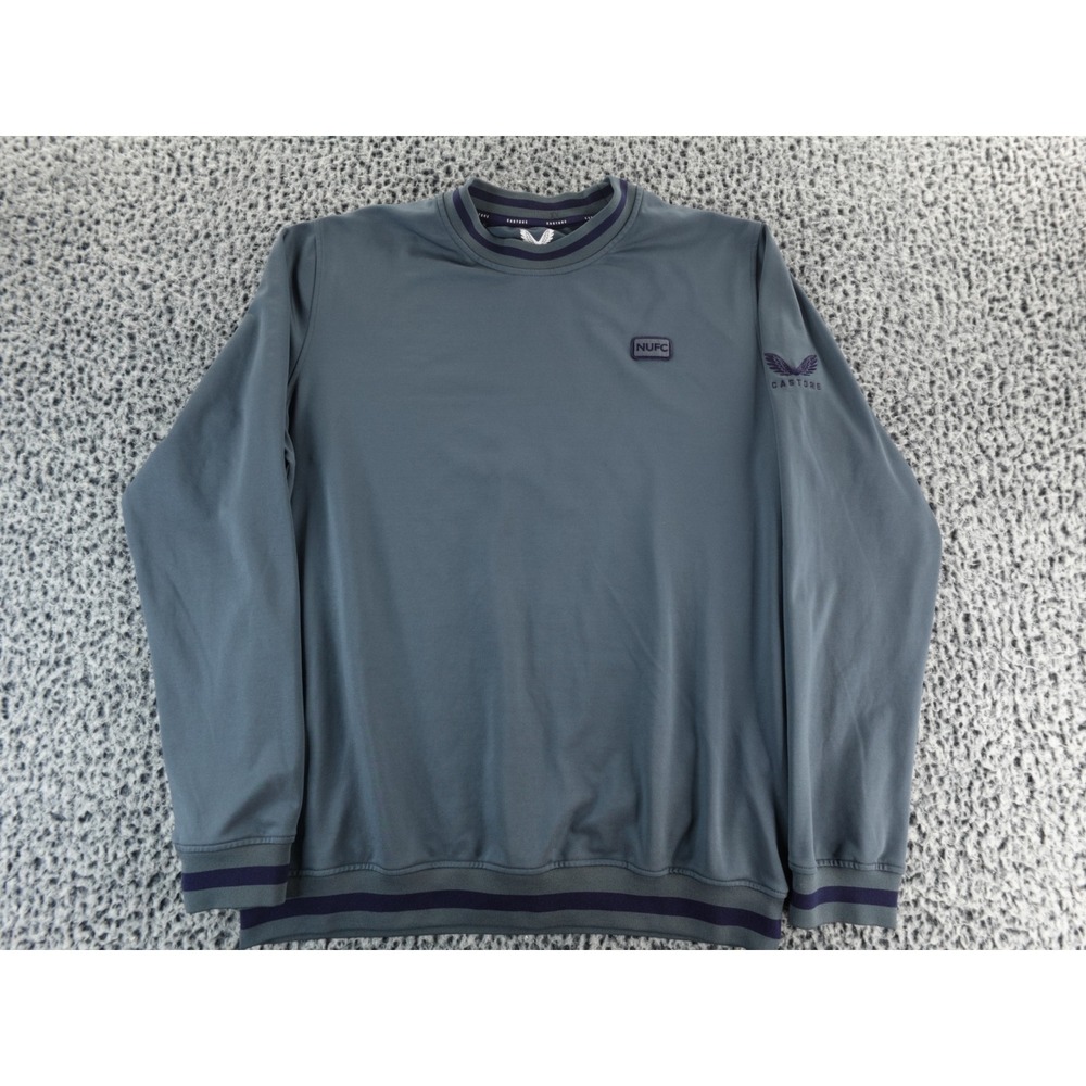 Castore Newcastle United NUFC Long Sleeve‎ Crewneck Sweatshirt Top Mens Large